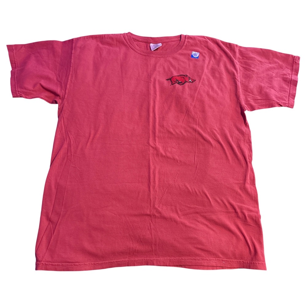 Comfort Colors Arkansas Razorbacks T Shirt Southern By Design NCAA Red Size XL